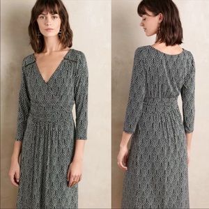 Anthropologie Maeve V-Neck Midi Dress
